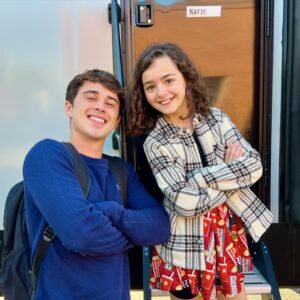 Logan Allen Instagram - 🎬 Just two 🐊Floridians shooting a show in 🍑Georgia that takes place in 🌴South Carolina.

Ella loves shoot days with her on-screen brother @itsloganallen 

Great stuff coming in season 4 🙌

#sweetmagnolias