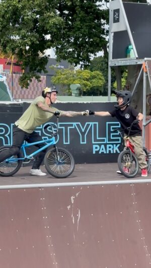 Logan Martin Instagram - Today my dream of riding with my hero @loganmartinbmx came true. This is an experience I will remember for my whole life. Enjoy some clips from our session today. 🤩🔥 
#bmx #ridebmx #bmxfreestyle #fistarmy #jkcoaching