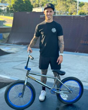 Logan Martin Instagram - NEW BIKE DAYY😍 
Love the way this one turned out!! My signature @hyperbmx Indy frame with @snafubmx parts! 
One of my favourite colorways to date I think!!