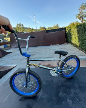 Logan Martin Instagram - NEW BIKE DAYY😍 
Love the way this one turned out!! My signature @hyperbmx Indy frame with @snafubmx parts! 
One of my favourite colorways to date I think!!