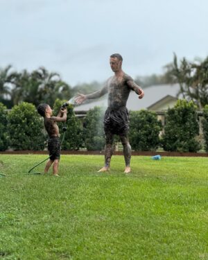 Logan Martin Instagram - Swipe to see todays mud play antics with @kingnoah_martin 🤣