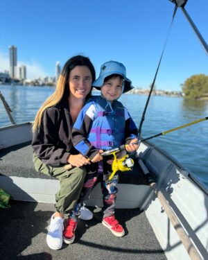 Logan Martin Instagram - Hired a boat and went on a water adventure today 🚤 🎣