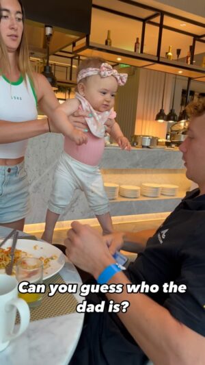 Logan Martin Instagram - 😂😂😂 Can you guess who the dad is??