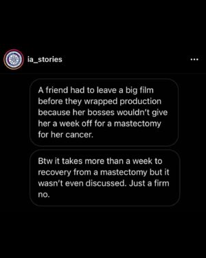 Logan Shroyer Instagram - For those who don’t know there are talks of a strike taking place from @iatse AKA most of the crew members on any given film or TV set (including post production, etc). @ia_stories has been amazing in helping me understand the level of unfairness and often brutal working conditions our crews, friends, and families endure. I urge everyone to read through some stories and support how you can. I like many others hope to see change soon. #iasolidarity