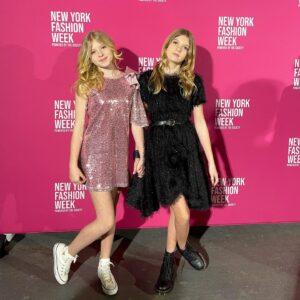 London Fuller Instagram - @NYFW 💅 thank you @labellekidz for having us 💞
👗: @gio_bespoke_ 
👟: @converse 
🥾: @drmartensusa 
@nyfw 
•
•
•
#newyorkfashionweek #nyfw #catwalk #fashionweek #fashion #fashionmodel #redcarpet #twins #punkprincess