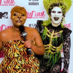 Loosey LaDuca Instagram - This finale look was a love letter to the queer horror community 🖤

Through this entire journey the horror hotties have been in major support of me in a way I couldn’t have imagined. Us queerdos stick together. I love my spooky cohorts to the blood moon and back 💀 🎃 🦇 

Look by @rubenisazadesigner 
Makeup by @gagemunster 
Hair by @anniehardt.wigs