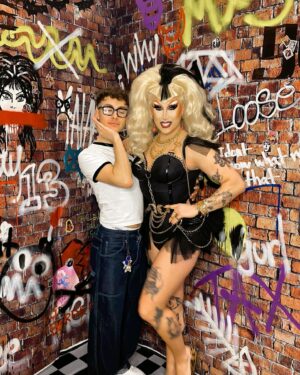 Loosey LaDuca Instagram - DragConUK was SO PUSS! Special thanks to @iisanmusic , @pandakimchi , and @_tess.0 for being superstars at my booth. So proud of the backdrops @luis_lopez_art and I made and the stunning outfit @miaezlay and I made. SEE YOU IN LA IN JULY FOR @rupaulsdragcon !! xx