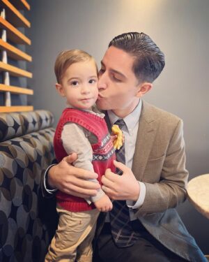 Lorenzo James Henrie Instagram - Happy and blessed Sunday from me and Dominic! Soon he’s not gonna be our little baby, his little brother Anthony is due in 2 weeks!

#sunday #fatherhood