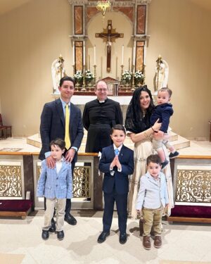 Lorenzo James Henrie Instagram - So incredibly proud of my son Joseph for receiving his first Holy Communion today!! 

“If angels could be jealous of men, they would be so for one reason: Holy Communion.”