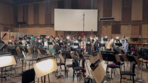 Lorne Balfe Instagram - Today’s session. Choir …… Beverly Hills Cop: Axel F.