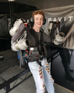 Louis Hynes Instagram - Back with @takeongravity to try to master the jet suit.  Thanks for another fantasticly futuristic day @richardmbrowning @paul_stronger @issakalfon 🚀🚀🚀