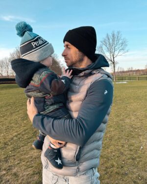 Louis Talpe Instagram - Big little Phoenix, man of a thousand smiles 💙💛 
Happy sunday