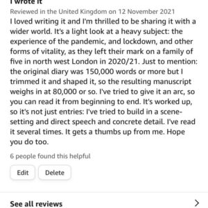 Louis Theroux Instagram - It’s become a ritual that I review my own book on Amazon when I have a new one out and then I wait to see how long before they take it town.