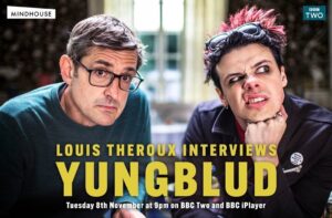 Louis Theroux Instagram - This one next. Massive thanks to Dom and the team for being brilliant to work with. Apologies for looking like a bag of spanners in the photo.