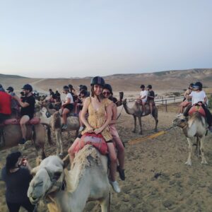 Louisa Erlich Instagram - From rafting on the Jordan River to nights out and beach days in Tel Aviv. Spending the night in the dessert at the Bedouin tents ( inside the treehouse…). Riding Frederick the camel. Hiking Masada at sunrise overlooking the Dead Sea. Seeing the Dome of the Rock and the Western Wall in Jerusalem. Falling off Segways (@camsings94). All of the laughter. The delicious falafel and pita. Sleepless nights. Dance parties. Exhaustion. And most of all meeting the most amazing new friends from both the US and Israel, while learning about such a spectacular, beauty country. Thank you Israel for the memories. I’ll be back soon!