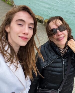 Louisa Erlich Instagram - On our last day in Dublin my mom suggested we spontaneously hop on the local DART train and go to a nearby small town. We chose Howthe, a fishing village surrounded by water. This was one of my favorite days. We laughed so hard that we cried trying to take photos in the wind, and again on the train ride home, and honestly all throughout our ten day adventure. I needed that laughter.  I love you mom❤️❤️❤️