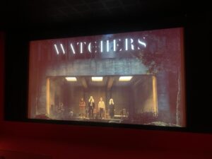 Louise Kiely Instagram - Us watching THE WATCHERS & me watching the Haribot. Cinemas this Friday. #CastingBy 💛