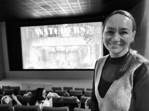 Louise Kiely Instagram - Us watching THE WATCHERS & me watching the Haribot. Cinemas this Friday. #CastingBy 💛