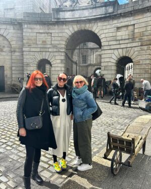 Louise Kiely Instagram - We have been working together for over 10 years. Every day we laugh, brain storm & love talking about what we do. Three heads are vastly better than one. Every Christmas party is a treasured night; these years be flyin. ❤️