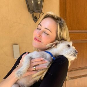 Louise Linton Instagram - International dog day 💛🐶🐾
 I love all of my adopted rescues! #dog #rescuedog #love