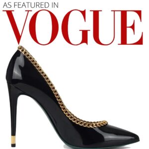 Louise Linton Instagram - “The Dazzling Shoes Vogue Editors Recommend for All-Night Wear

Vogue Magazine’s Eliseé Browchuk, Experiences Production and Marketing Manager:
“Without a doubt, a fabulous pair of pumps is the key to owning a night out. Linton’s sleek and sexy patent black leather pumps ensure just that while keeping sustainability top of mind. The eye-catching gold chain detail offers a stylish yet sophisticated take on the classic silhouette made with cruelty-free vegan leather. Beyond the brand’s environmentally conscious packaging, Linton donates a portion of proceeds to wildlife conservation and plants a tree for every purchase made. Here’s to going out and giving back!”
Thank you @eliseebrowchuk @voguemagazine @vogue 

Honored to be on this list with so many brands I love! Manolo Blahnik, Gucci, Roger Vivier, Saint Laurent, and more. ❤️