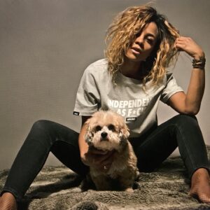 Louisy Joseph Instagram - Independent as a F••• @xaviermauranne @wrung #streetwear Wrung Lady  Louisy Jojo @saerwrung