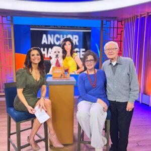 Lu Parker Instagram - Calling all pet owners!! 

A new book to tell you about called “In Good Company” by @supertographer 📷

We did this photo shoot several years ago on our old set @ktla5news - My late dog Monkey was an amazing soul & served as my co-anchor for the day. 😂

Johanna’s book is a compilation of pet portraits portraying the relationship between owner & pet.  She says our pets help put life itself into perspective. They humanize us and prevent us from taking ourselves too seriously.  Check out pics of @ed_begley_jr 
@theonlyedasner & @thedeewallace 

A percentage of profits will be donated to a wolf and wolf-dog rescue and advocacy organization. @apexprotectionproject 

#photography #petphotography #behindthescenes #ktla #rescuepup #monkey #luparker #newsanchor #womenwhowork #luparker #bekindandco #kindness #speaker #doglover #horsephoto #book #tablebook #ingoodcompany #loveyourpetday #ktla #news #necktie #onset