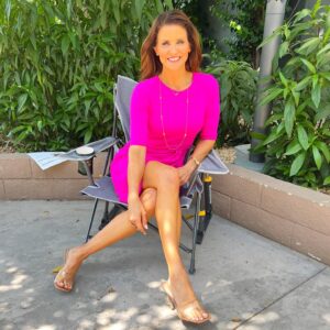 Lu Parker Instagram - Behind the scenes 
on the patio @ktla5news 🌴

I anchored the early shows today…
I wore some of my new favorite things including the nude sling-back heels, hot pink dress & a K necklace by @bearfruitjewelry 

The initial necklace is offered in every letter of the alphabet. Instead of choosing L for Lu, I chose K for #kindness

In a business where stories are sometimes tough to share, it was nice to have a reminder hanging around my neck that there are good people in this world. Every day millions of people around the globe choose kindness over hate.  Small gestures make for big change.  Chances are you have felt stressed in recent weeks or months or even right now. It seems to be the norm for many trying to find their way.  Through this post, I am sending you joy & light. No matter what you are going through, know it will pass eventually. 

Keep shining. 
Keep showing up. 
Keep finding ways to be kind to yourself & others. 💜

👗Dress by @lulus 
K necklace by @bearfruitjewelry 
See it up close in my stories…
👠Shoes by @stevemadden 
Picture by @roro_black 

I’ll be back on my regular schedule tomorrow. See you at 11a 12p 1p & 3p

#behindthescenes #bekindandco #bekind #kindnesswins #ktla #ktlamorningshow #pinkdress #lulus #stevemadden #bearfruitjewelry #tvanchor #journalist #luparkermedia #goodenergy #hollywoodstudios #tuesdaythoughts #luparker #motivationalspeaker #writer #dogmom #plantbased