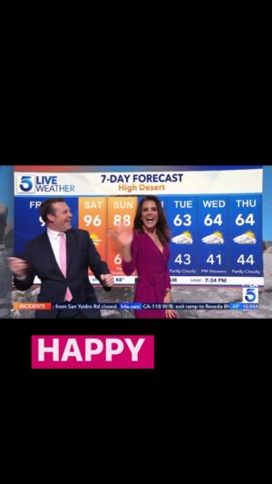 Lu Parker Instagram - Some people just make me happy @kirkghawkins 💜

This was today during Kirk’s last weather hit on the 10a @ktla5news 

Thanks for playing along @frankbuckleytv 🕺🏻

#dance #ktla #bekind #friends #tvnews #dancelife #realestateagent #happy #friday #carwash