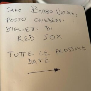 Luca Ravenna Instagram - “Caro Babbo Natale vorrei andare a vedere una partita di baseball” 🎁⚾️
“TI GIUvO” che sono stato bravo anche se ad ogni data dello spettacolo scherzo su mio fratello” 
🎅🎄🎤🇧🇷
Tutte le date al link in bio🎫
@tridentmusicofficial 
@piper_lizia 
@wowmgmt 
@goigest 
@thecomedyclub.it