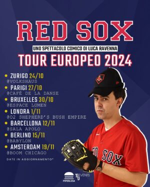 Luca Ravenna Instagram - Biglietti fuori per Red Sox Europa, li trovate nelle storie ed in bio 🇪🇺🤍❤️💙

Ricomincia la ricerca dell’acqua frizzante migliore.
Quale batterà l’acqua portoghese?
L’ultima foto, non era acqua
🤍❤️💙 🧦
@piper_lizia
@tijevents 
@goigest
@wowmgmt