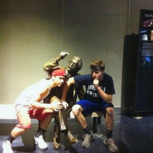 Lucas Adams Instagram - I call this the story of two 18 year old kids just hanging with their old pal Einstein. Happy Birthday @jordantwilson, I love you so much brotha and I am so grateful that you are my best friend and brother on this earth. You da cooliest!!