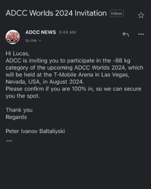 Lucas Barbosa Instagram - Fui convidado pela terceira vez para lutar o maior evento de luta agarrada do mundo @adcc_official. 🥉2019, 🥈2022, 2024 (carregando… 👀) ?

Quem tá afim de ver o #TheHulkShow entrar em ação novamente?
Partiu Las Vegas! 🔥
-
This is my third time being invited to fight in the biggest grappling event @adcc_official. 🥉2019, 🥈2022, 2024 (loading… 👀)?

Who's excited to see #TheHulkShow in action again? 
Las Vegas, here we go! 🔥

@atosjiujitsunw @atosbjjondemand @electrum_performance @elevarsalud @coachrobriverbendbjj @seek.progress @matsensewrestling #bjj #jiujitsu #adcc #fight