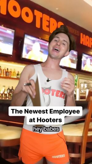Lucas Cruikshank Instagram - The newest employee at Hooters
