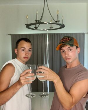 Lucas Cruikshank Instagram - chug that milk straight, no chaser 😎 btw, we have an amazing podcast called “Lucas & Jacob: The Bro Show”. you can listen anywhere podcasts are and there’s even a video version on the youtubes. new episodes every tuesday featuring important topics such as Lindsay Lohan’s music career!!