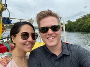 Lucas Grabeel Instagram - Happy Birthday @rihamelounsi! ❤️❤️❤️ Love you on land, sea (well... lake), and air!