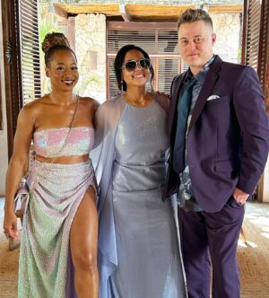 Lucas Grabeel Instagram - When you go with @rihamelounsi to @vanessahudgens and @cotuck ‘s magical wedding and have such a great time with old and new friends that you forget to take a freakin pic with the beautiful couple. 🤦‍♂️ Love you V   C ! Thank you for being you! Your love is immense and inspiring! ❤️