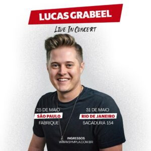 Lucas Grabeel Instagram - Rio, tenho uma surpresa! Gente, you asked for more and we listened! So excited to announce that I’m also doing a show in Rio de Janeiro on May 31st. Link for tickets in bio 🎊 🎶❤️