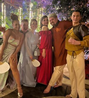 Lucas Grabeel Instagram - When you go with @rihamelounsi to @vanessahudgens and @cotuck ‘s magical wedding and have such a great time with old and new friends that you forget to take a freakin pic with the beautiful couple. 🤦‍♂️ Love you V   C ! Thank you for being you! Your love is immense and inspiring! ❤️