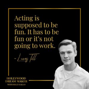 Lucas Till Instagram - Hey everybody, had the pleasure of two firsts, my first podcast with my friend Billy Gallo @actorbillygallo and I think the first time I’ve ever been photographed in my natural environment with facial hair. We talk about standing up for yourself on set as well as some other things. Even a little thing about Billy many people may not know about. Go check it out I had an awesome time doing it and he’s been doing some great interviews and started this just recently during quarantine. The podcast is called Hollywood Dream Maker and is on Spotify and Apple podcast.
