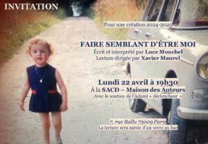 Luce Mouchel Instagram - Venez écouter @lucemouchel le lundi 22 à 19h30 !
Un petit tour dans la mémoire d’enfant d’une magnifique comédienne…
Annoncez-vous en commentaire ou en MP !