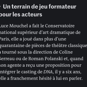 Luce Mouchel Instagram - Merci @lemondefr pour ce chouette échange !! 🎬