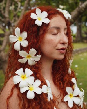 Lucia "Ginger" Molčányiová Instagram - My peaceful existence captured by @adelabellini at wonderful Bali🤍🙏🏻🏝️

I believe there is no bigger wealth for a human being than to feel at peace. Having the peace of mind, feeling calm, not in the conflict, not in stress, but having capacity to love yourself, radiating love towards others and creating beautiful presence. That has been my direction for some time now and even though it's not always that easy, life is so much lighter and more joyful when in peace. 

Wishing everyone of you to invite peace to your life today. You will feel better.🫂