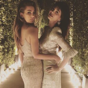 Lucila Solá Instagram - My Date last night 🌟 @camimorrone Thank you Susie for my beautiful dress @thevampireswife