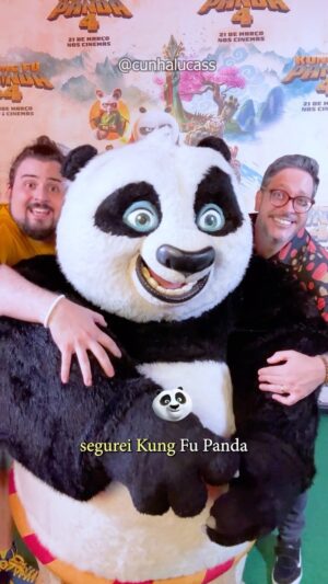 Lúcio Mauro Filho Instagram - Hoje eu vi o Kung Fu Panda 4! O dragão guerreiro mais fofo do mundo ❤️🐼 com @luciomaurofilhooficial que faz a voz dessa lenda! As vozes estão incríveis, junto com @taisdeverdade e @danisuzuki #KungFuPanda4 #filme #animação @universalpicsbr