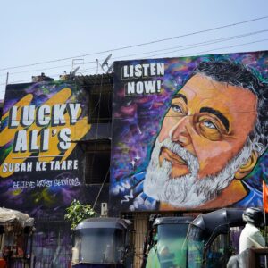 Lucky Ali Instagram - Truly humbled to see young talents like @alchemygraffiti creating such incredible art. Spot these graffitis in Mumbai and tag me in your stories. Listen to my new album Subah Ke Taare if you still haven’t.