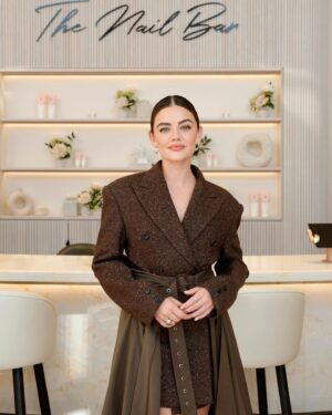 Lucy Hale Instagram - cutest evening attending the launch of @townhouse Beverly Hills. Full disclosure, they…nailed it. Congratulations to the entire team 💅🏼 #Townhouse #PaintTheTown