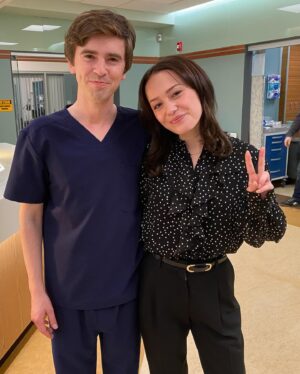 Lucy Loken Instagram - so many daddies, so little time …. The Good Doctor season 7 episode 2 on Hulu now 🌟🩺💛