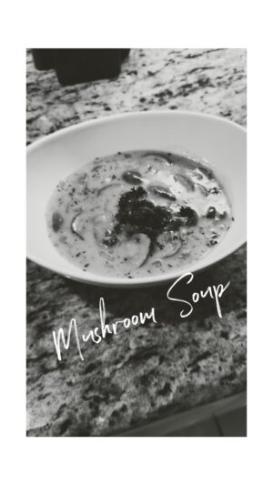 Lucy Luna Instagram - Both of my brothers work in the culinary business, they’re so talented and I’ve been inspired to cook more lately. This is probably the best thing I’ve ever made: #mushroomsoup🍄 

#homecooking #healthyfood #foodie