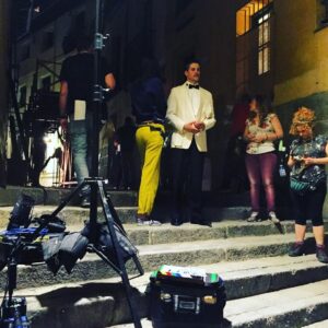 Luis Fernández Instagram - 7 de septiembre #lachicasdelcable3 #guzman @bambuprodu @netflixes